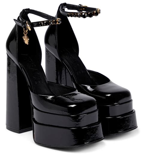 history of versace medusa|Versace Medusa platform heels.